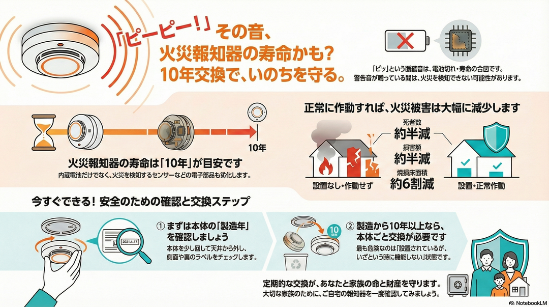 火災報知器交換の目安